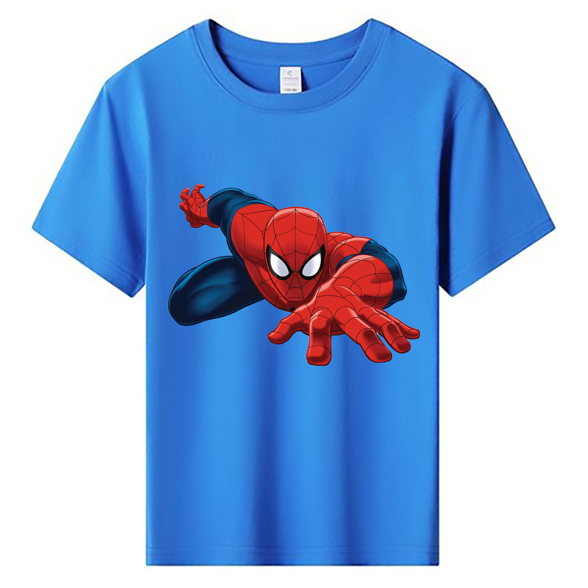 （画像用） Spider Man スパイダーマン 綿100％キッズTシャツ（フロントプリント）